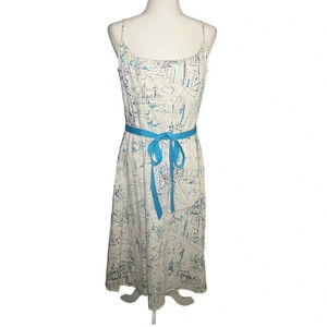 Vintage European Illustration Print Cotton Sundress Jessica Howard 14